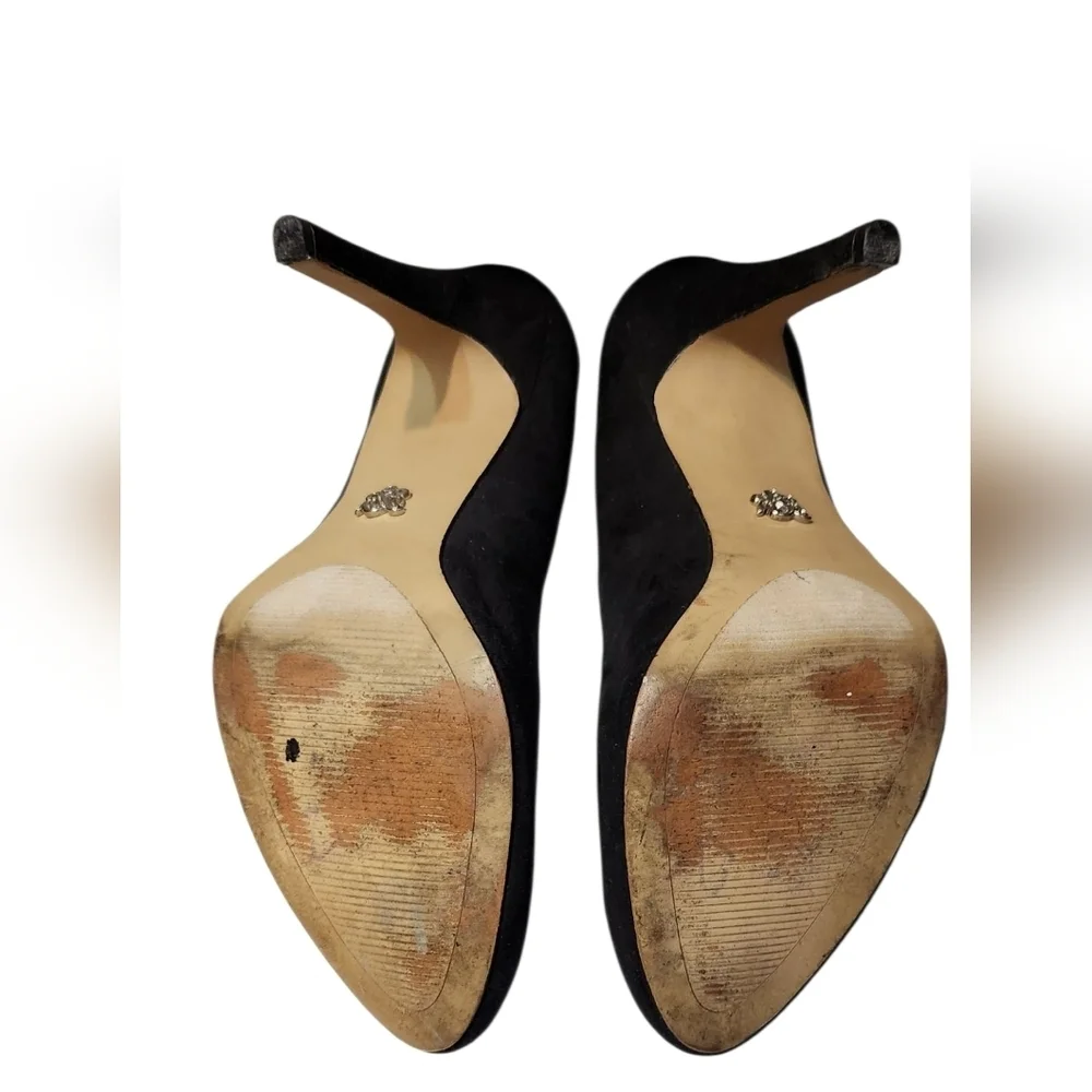 Rock & Republic Black Size 10 Med High Heel Round Toe Shoe - Picture 5 of 6